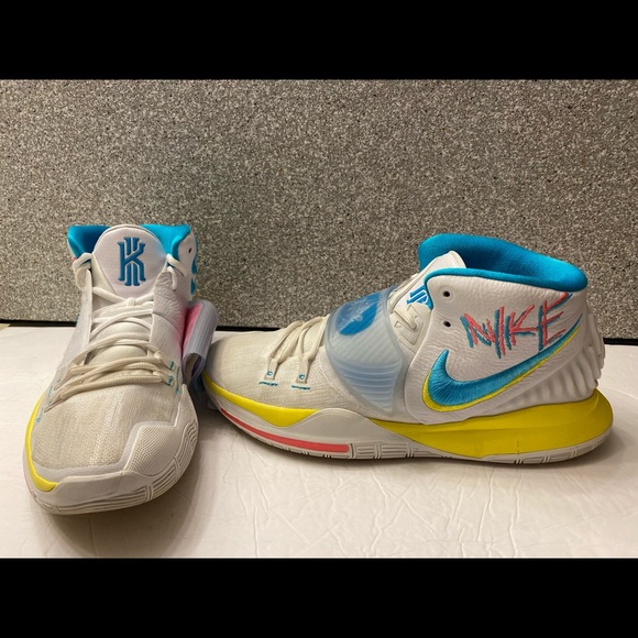 Nike Kyrie 6 Neon Graffiti Shoe - Picture 8 of 9